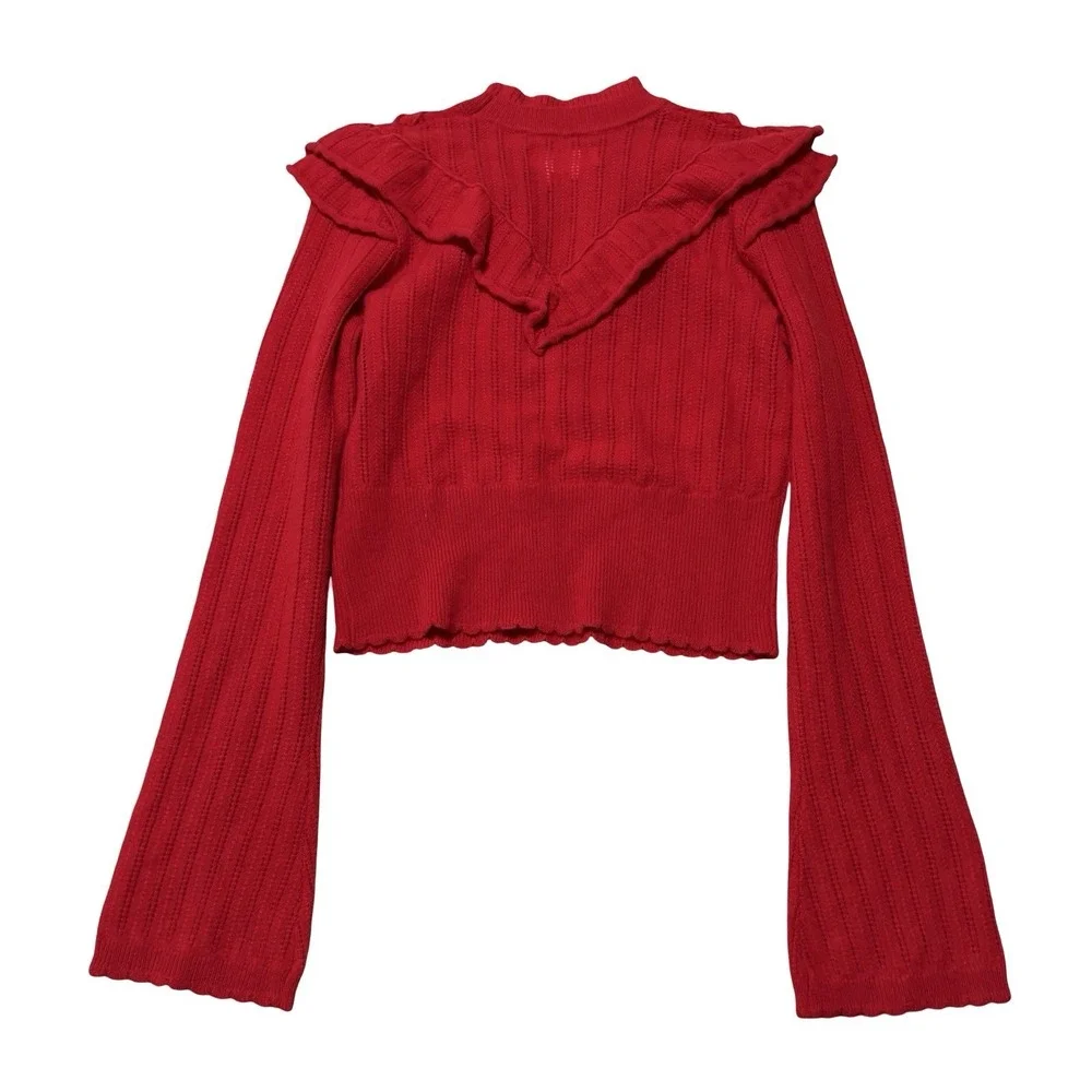 NWT ANTHROPOLOGIE WOMEN'S CASHMERE COLLECTION POINTELLE CASHMERE JUMPER‎ SWEATER